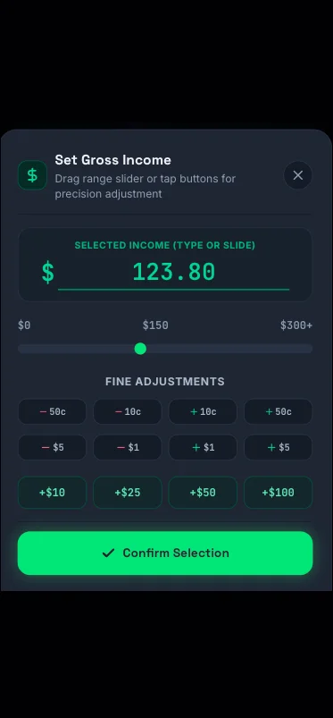 Step 1: Enter Your Earnings